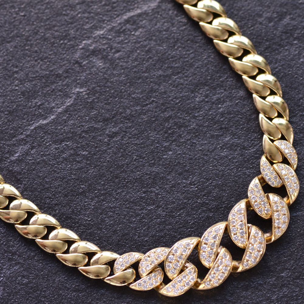 楽天市場】【BLACK FRIDAY☆10%OFFクーポン】喜平 ネックレス K18PG 18