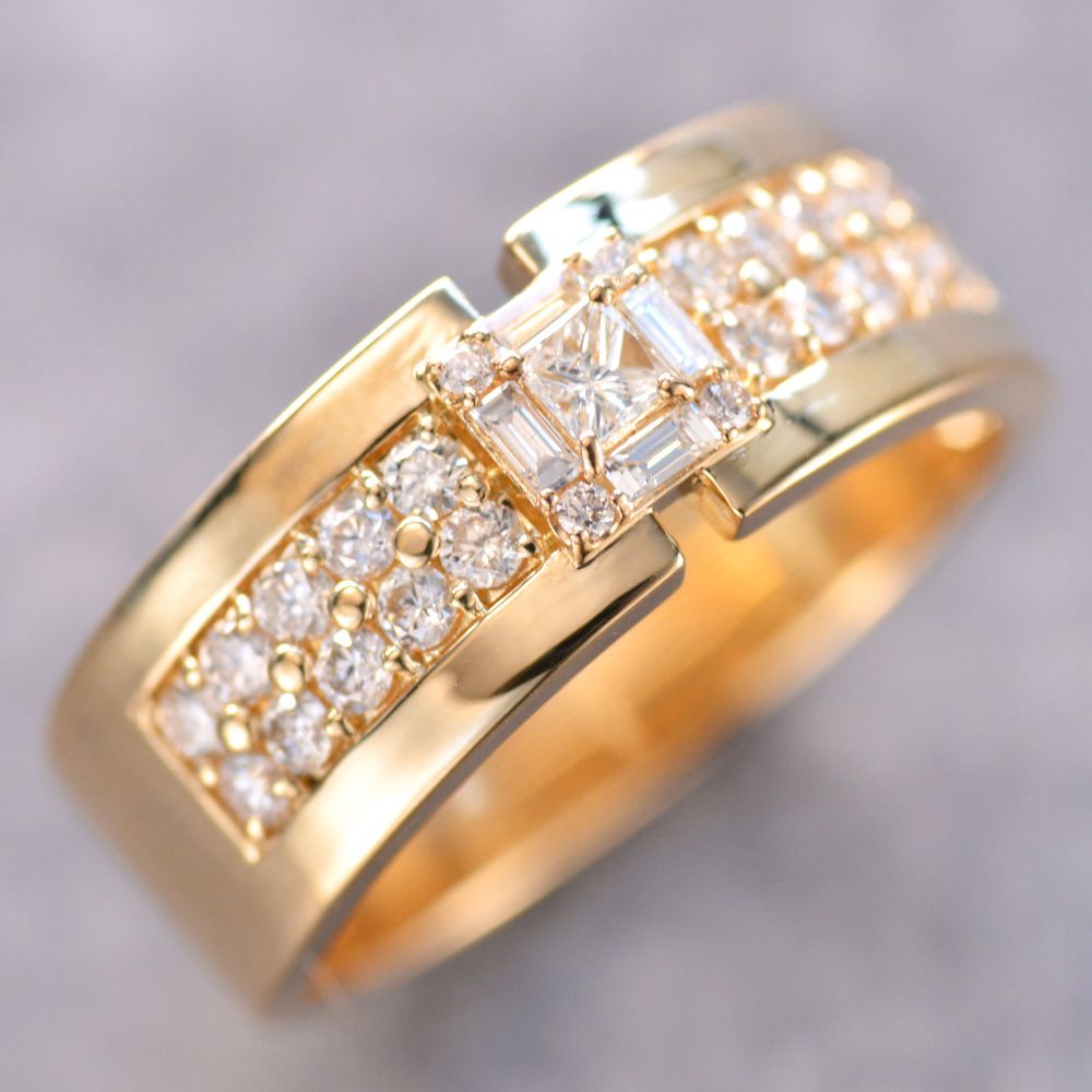 楽天市場】【大感謝祭☆11%OFFクーポン】指輪 メンズリング K18 18K 18