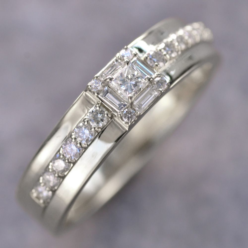 指輪☆K18☆メンズ ダイヤ入り オニキス メンズリング 脇石ダイヤモンド 0.95ct