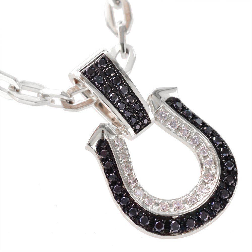 プラチナ Pt850 ネックレス 馬蹄 4℃ ☆最終☆【4℃】プラチナ ホース