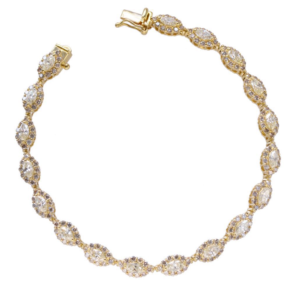 楽天市場】マーキスカット ダイヤモンド ステーション ブレスレット