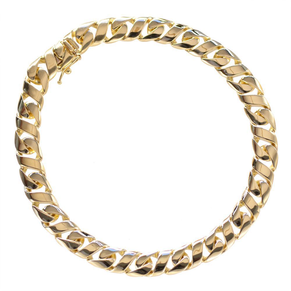 楽天市場】ブレスレット メンズ K18 18K 18金 ゴールド IDプレート