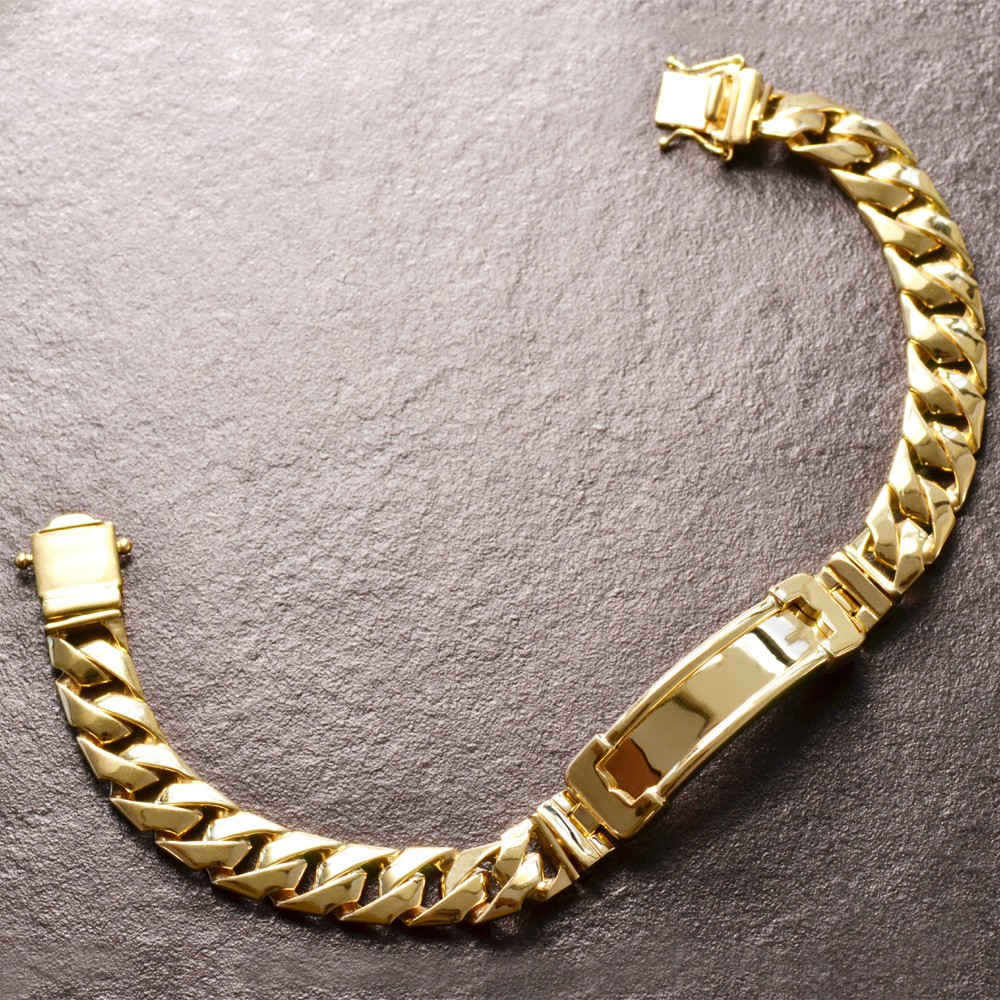 18K日本製ゴールドブレスレットとリング　セット ctc02064.jpg