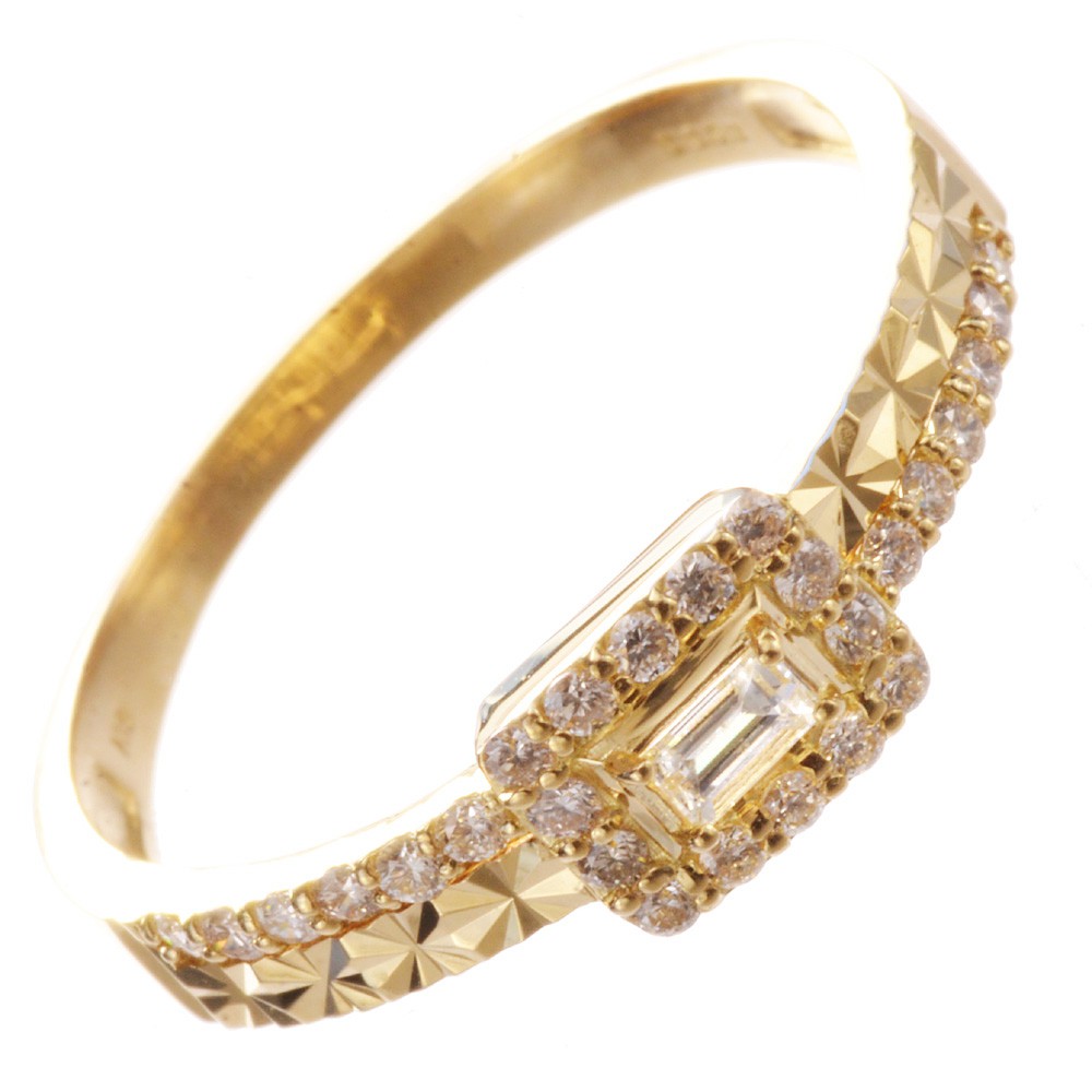 楽天市場】指輪 メンズリング K18 18K 18金 ダイヤモンド イエロー