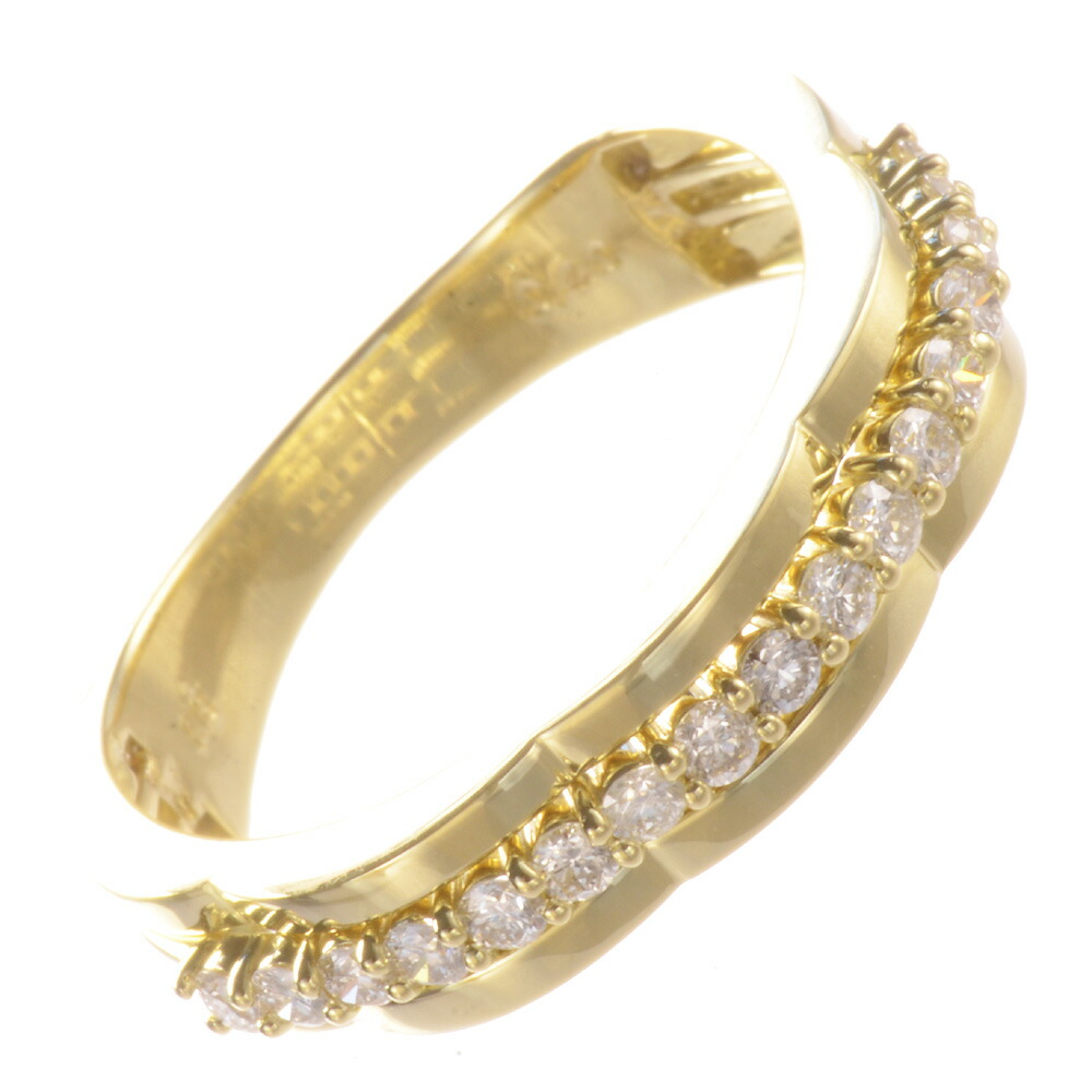【マラソン終了間近★10%OFFクーポン】指輪 メンズリング 18金 K18 18K イエローゴールド ダイヤモンド ユニセックス ジェンダーレスジュエリー 刻印入り 鑑別書付き シンプル 30代 40代 50代 【人気アイテム】【動画あり】