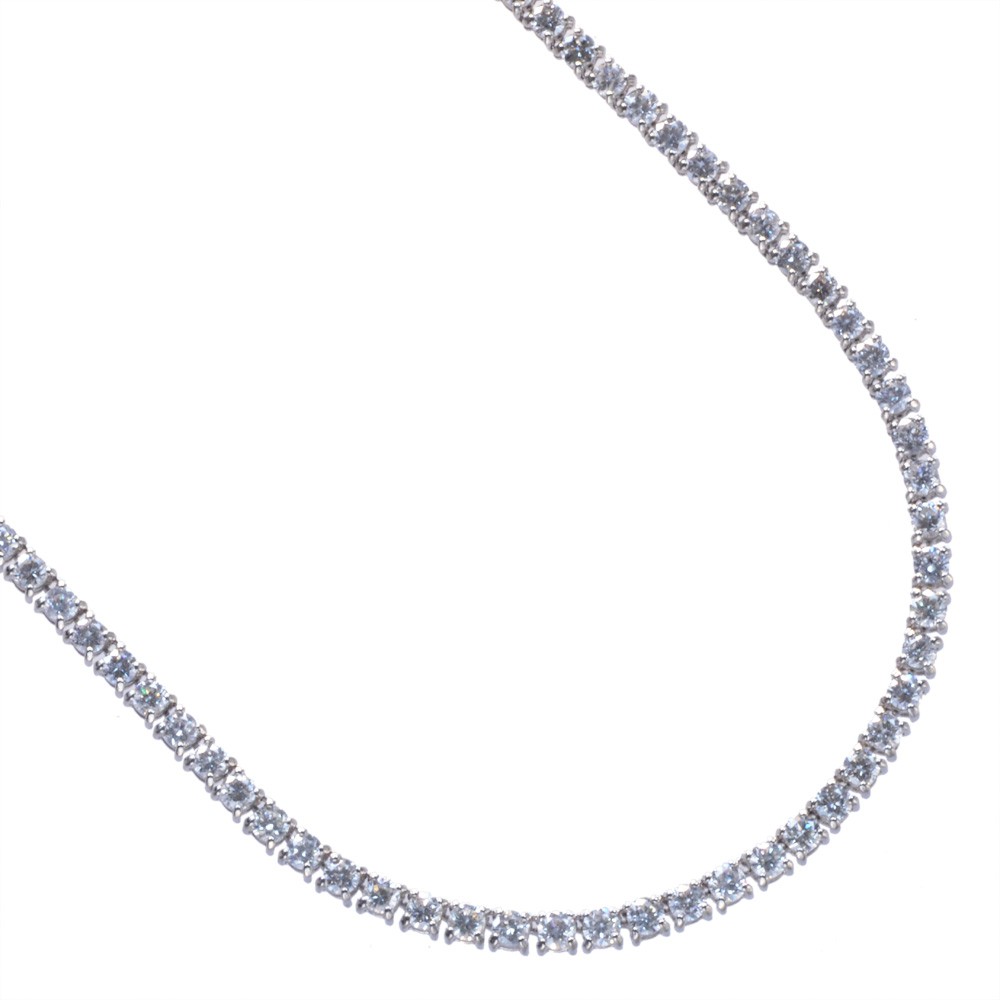 k18 テニスダイヤネックレス　10ct K18 テニスネックレス 10ct ダイヤモンド 50cm メンズ ブランド