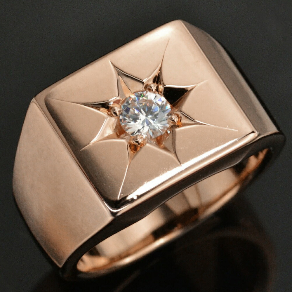 楽天市場】【BLACK FRIDAY☆10%OFFクーポン】指輪 メンズリング 18金