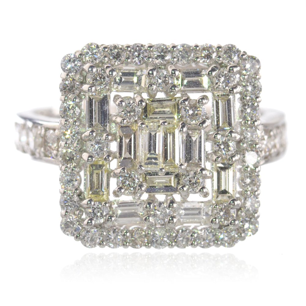 楽天市場】ダイヤモンド 1.00カラット 一文字 リング/指輪