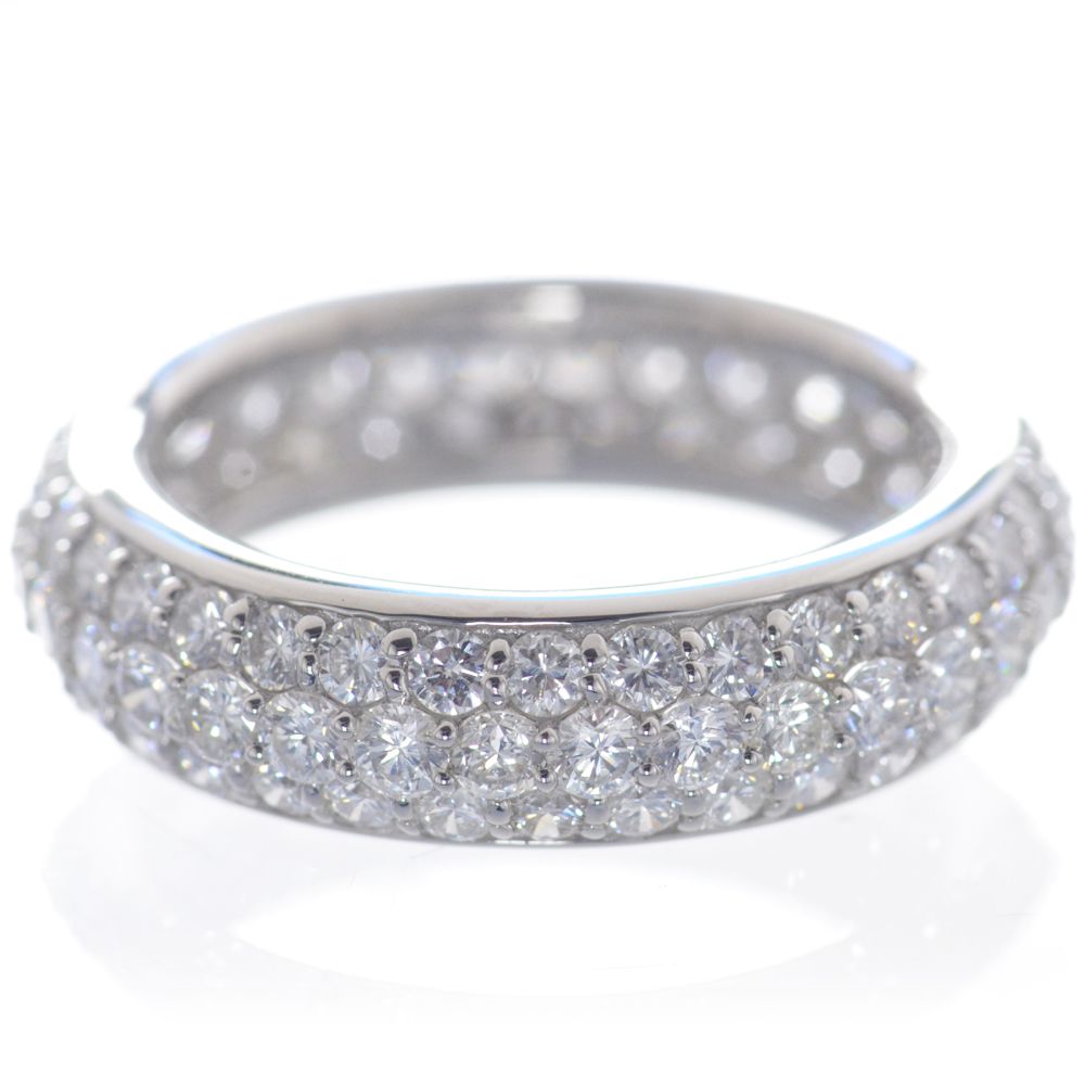 ダイヤ リング フル エタニティプラチナ メレ パヴェ ダイヤモンド 指輪 ダイヤ リング フル エタニティプラチナ メレ パヴェ