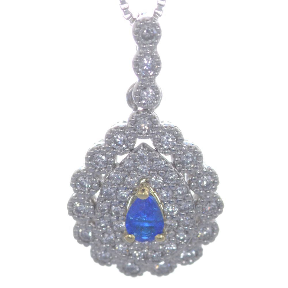 Penkori❣️プラチナ 月モチーフ パライバ アウイナイト ダイヤモンド Penkori❣️プラチナ 月モチーフ パライバ アウイナイト ダイヤモンド