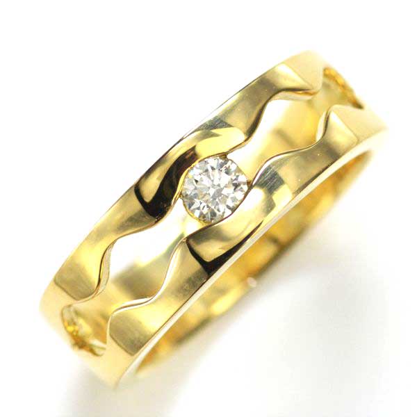 【マラソン期間限定★10%OFFクーポン】指輪 メンズリング 18金 K18 18K ゴールド ダイヤモンド 男性 日本製 刻印入り ごつい 太め シンプル 30代 40代 50代 60代|アクセサリーマート