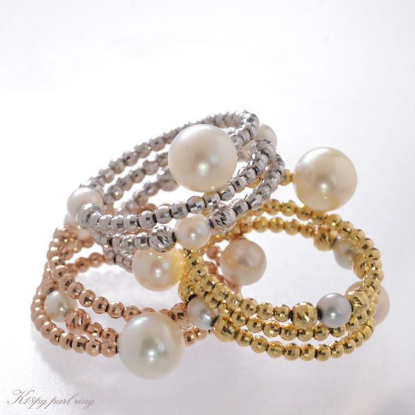 楽天市場】指輪 リング レディース 18金 K18WG あこや本真珠 ミラー