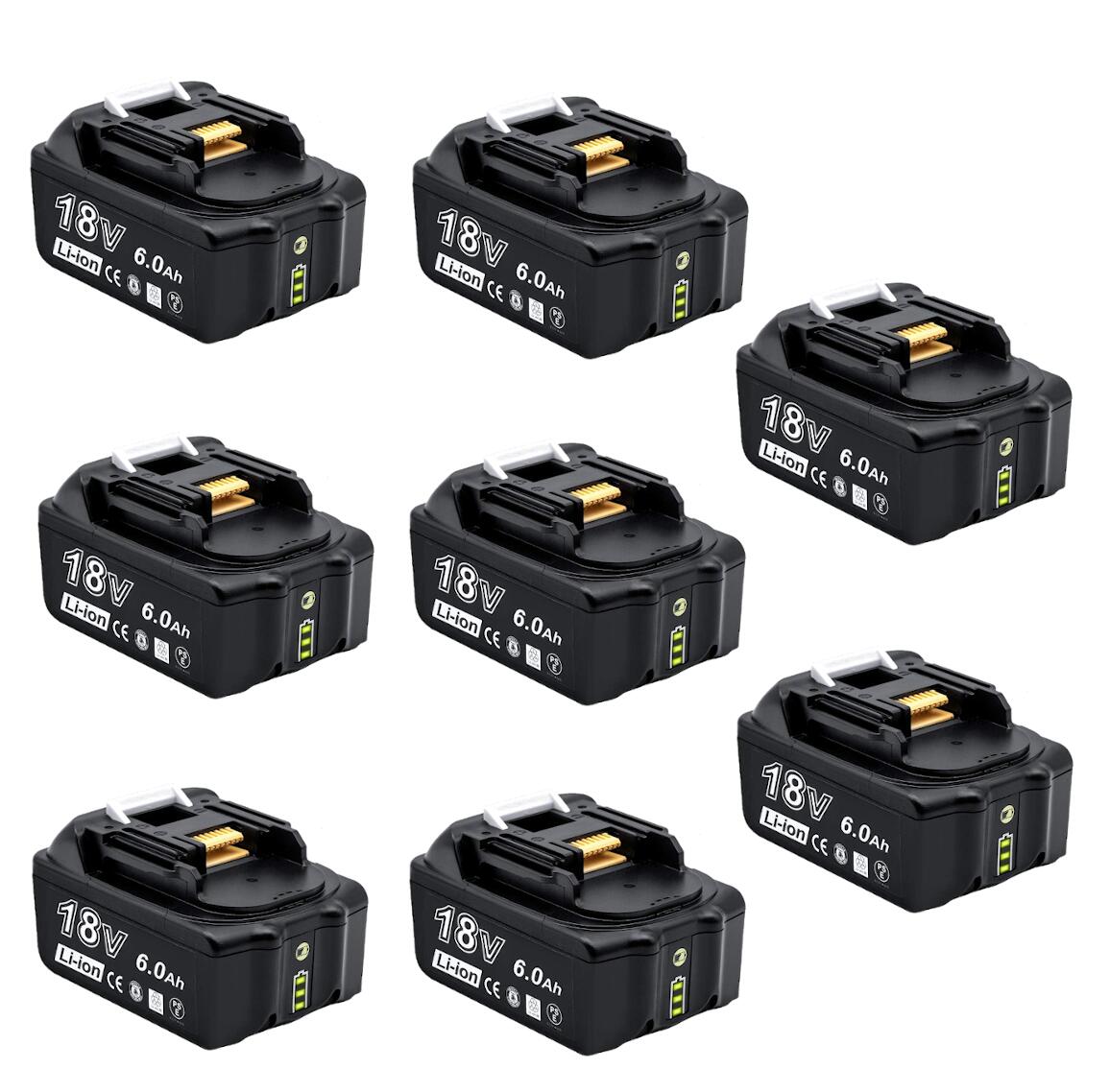 マキタ取り替えっこ蓄電池 18v BL1860b 取り替えっこ蓄電池 18V 6.0Ah 残量見せびらかす付 8個仕掛ける 申し受ける器別売り