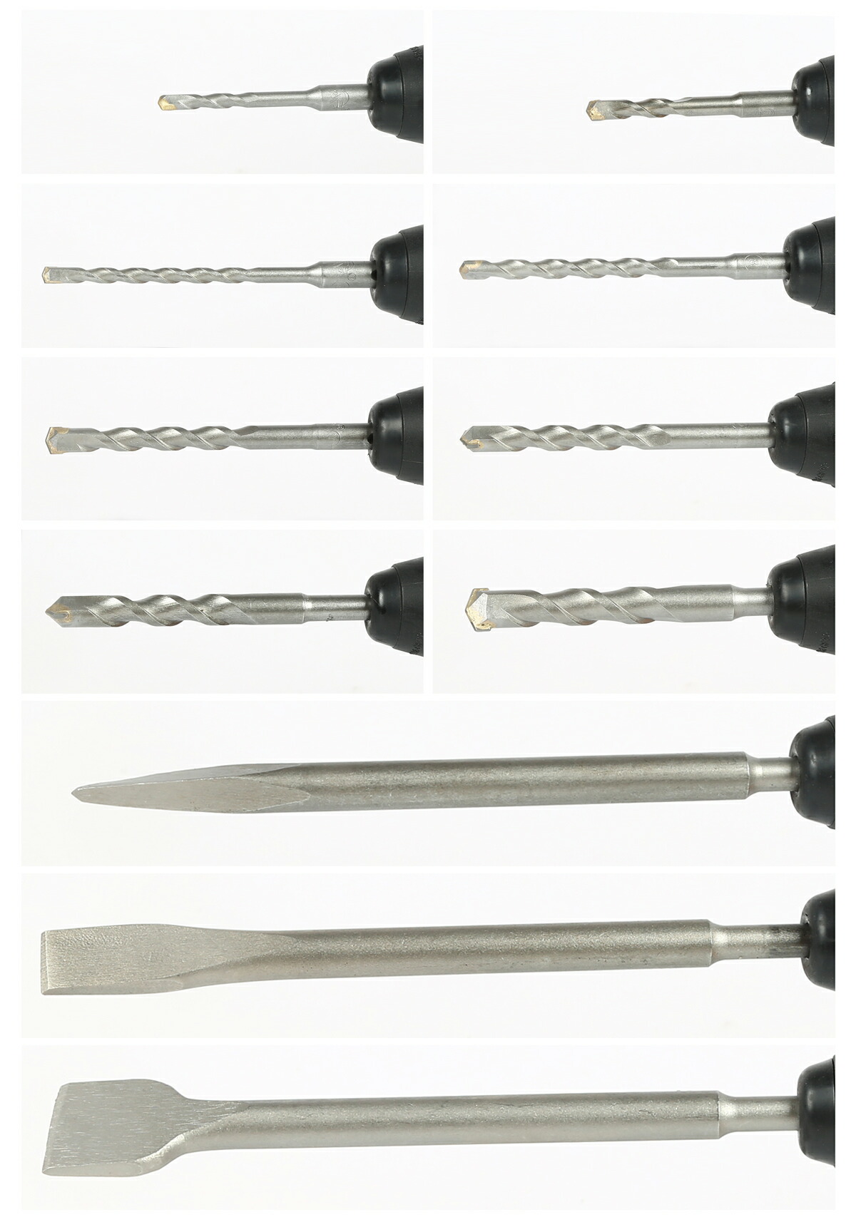 コンクリート用 ドリル Sdsプラス 充電式ハンマードリル 11本セット6 コンクリートドリルビット 電動ハンマー用 チゼル