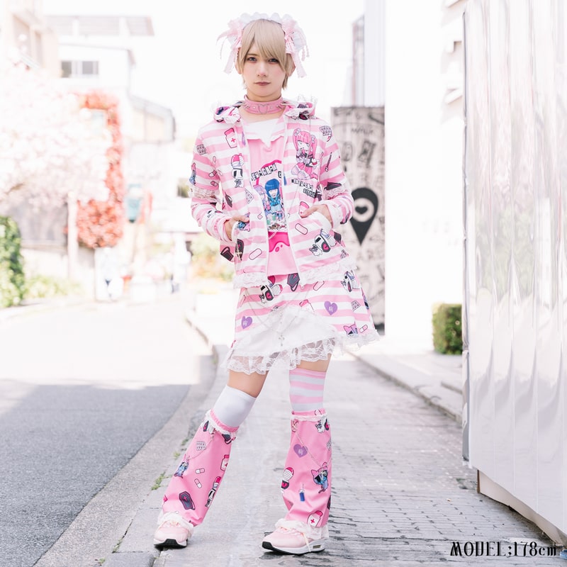 市場 病みかわパンクメンヘラチャン 原宿 原宿系 病みかわいい ロック 派手カワ 十字架 クロス ファッション レッグウォーマー 病み パンク