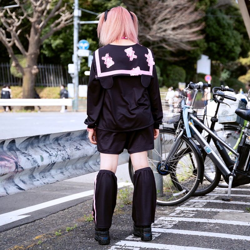 ねむくま レッグウォーマー ソックス 病み サイバー 韓国 原宿 ファッション 原宿系 病みかわいい 派手カワ