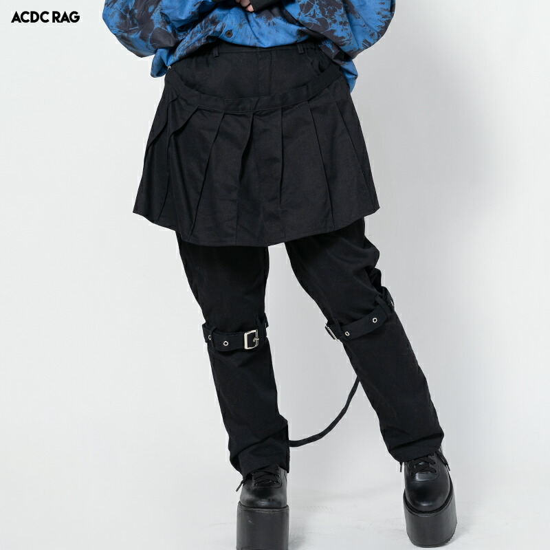 楽天市場】ボンテージパンツ ブラック ワイドパンツ TRIPP NYC