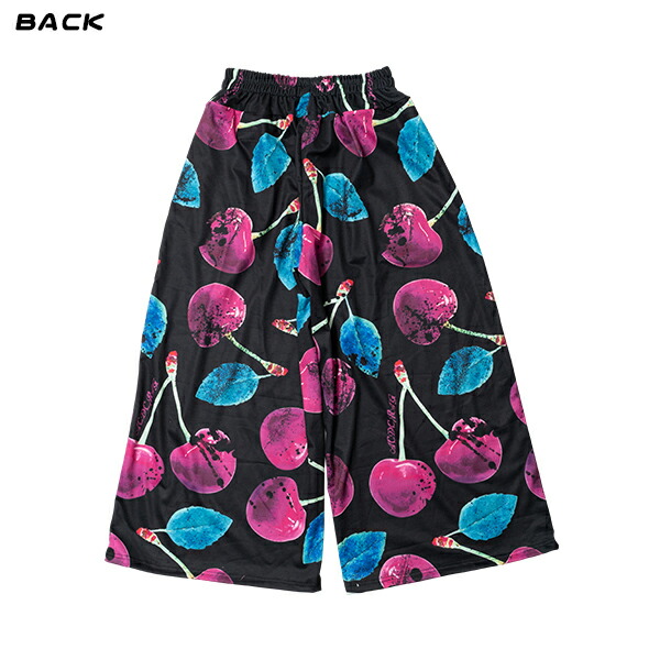 楽天市場 チェリーワイドパンツ 原宿系 ファッション パンツ ワイド パンク ロック V系 ヴィジュアル系 病み 服 病みかわいい 病みカワ 大きいサイズ レディース メンズ ライブ 衣装 派手カワ かわいい 個性的 ダンス衣装 チェリー 紫 黒 Acdcrag Acdc Rag 原宿竹下通り店