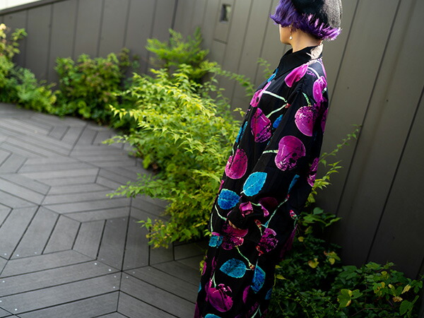 楽天市場 チェリーシャツ 病み 服 病みかわいい パンク ロック V系 ヴィジュアル系 原宿系 レディース ファッション シャツ ブラウス 長袖 大きいサイズ メンズ ライブ 衣装 派手カワ かわいい 個性的 ダンス衣装 チェリー 紫 黒 Acdcrag メール便可 Acdc Rag 原宿