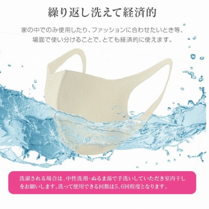 楽天市場 在庫有 洗えるガードマスク ハイテク新素材 マスク Guard Mask ガードマスク 洗えるマスク 花粉 花粉症 コロナ ウレタンマスク ポリウレタンマスク 立体マスク 3dマスク 白 ホワイト ブラック 黒 グレー ベージュ ブルー マスク 3枚入 Ace