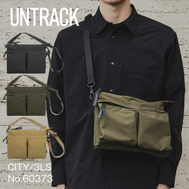 【お買物マラソン期間限定 対象商品クーポン配布中】 【エース公式】 UNTRACK アントラック CITY/3LS メンズ レディース ショルダーバッグ サコッシュ 斜め掛け 軽量 撥水 小物 収納 アウトドア ブランド 大人 シンプル かっこいい お出掛け ブラック カーキ ベージュ 60373|ACE Online Store 店