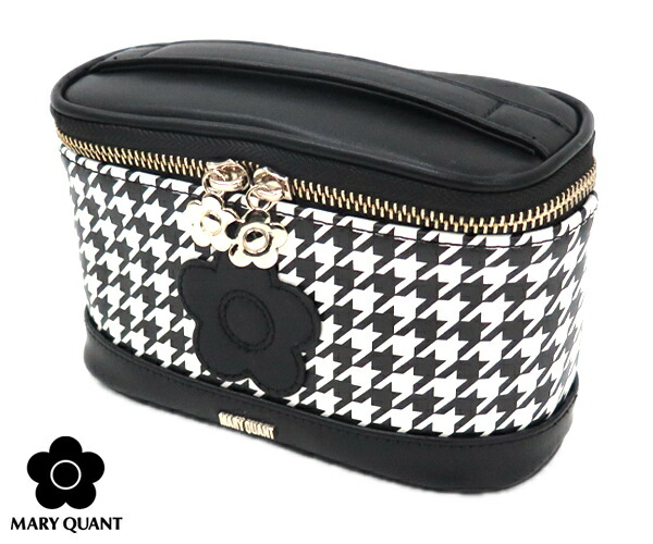 マリークワント チドリデイジーパッチ バニティ (MARY QUANT)【かざり付ける合切袋 旅する 体育館 メイク御先棒 旅する コスメ 下唇 一般受け  かざり付ける品 小母さん ス マリ桑 コスメポーチ MQ プチギフト】★☆