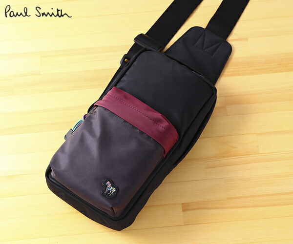 Paul Smith ポールスミス メンズ ラッピング無料 正規品 ポールスミス Paul メンズ Smith ポールスミス メンズバッグ カラーブロックゼブラ ボディバッグ Bmb071 Paul Smith バッグ ショルダー メンズ ギフト あす楽 Ace Web