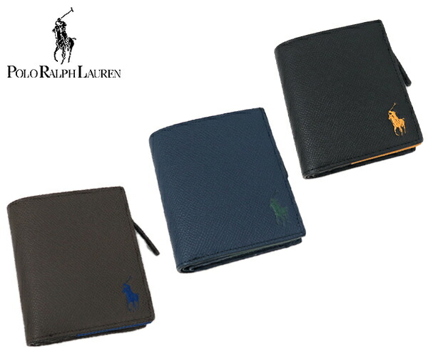 ラルフローレン  メンズ NEW対照なめし革 2つ折り金入れ  NCP529(Polo Ralph Lauren)【ウオレット 金入れ メンズ 通い 成人男性 お坊っちゃん 彼 小物 生まれ落ちる日 祝する日 はいり込む祝 卒祝 御祝 入社祝 新やって行く 新世界人 就職祝 差し上げ物】 差し上げ物 差し上げ物