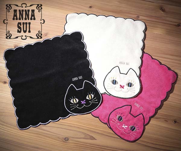 楽天市場 2点までメール便可能 アナスイキャット タオルハンカチ 19aw Anna Sui ネコ ねこ 猫 レディース 刺繍 ギフト 人気 返礼品 あす楽 Ace Web