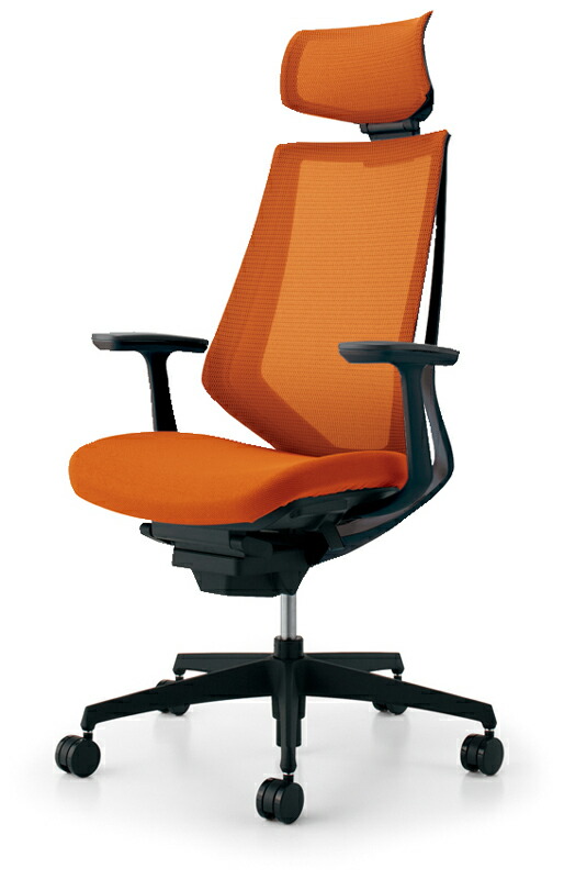 45578円 国内外の人気 コクヨ 品番CR-G3005E6KZY4-WN オフィスチェア デュオラ ヘッドレスト付T型肘 樹脂脚 W710xD635xH1170