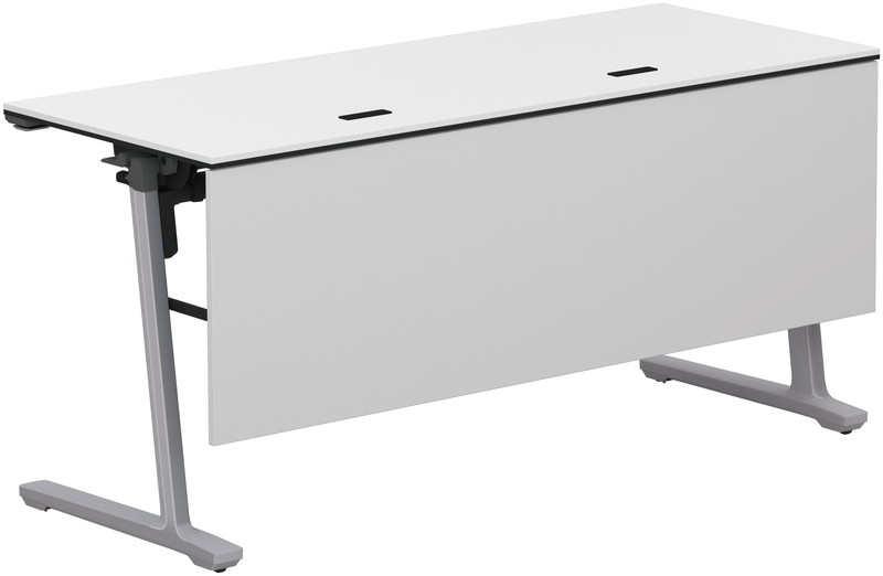 コクヨ 品番KT-PWS1403DP81PAWNN フラップ天板会議テ&minus;ブル　カ&minus;ム　配線付　木パネル付　棚付 W1500xD600xH720｜オフィス家具専門　エースストア