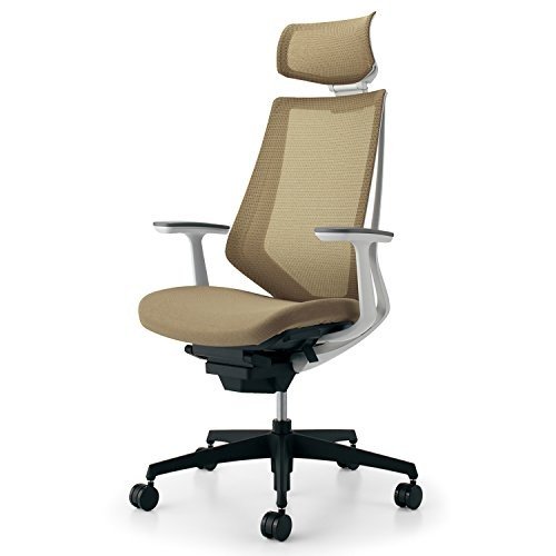 【組立無料】 コクヨ デュオラ イス オフィスチェア ソフトベージュ メッシュ ヘッドレスト デスクチェア 事務椅子 シンプルデザイン多機能チェア CR-G3005E1KZ1K-V｜オフィス家具専門　エースストア
