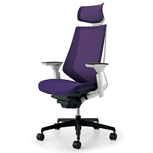 【組立無料】 コクヨ デュオラ イス オフィスチェア ディープパープル メッシュ ヘッドレスト デスクチェア 事務椅子 シンプルデザイン多機能チェア CR-G3015E1KZ7E-W|オフィス家具専門 エースストア