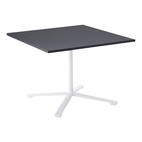 【組立無料】 コクヨ ミーティングテーブル DAYS OFFICE flip top XY-TFT1010SCSAAMCBN 幅100&times;奥行100cm 天板グレインドブラック/脚ホワイト｜オフィス家具専門　エースストア
