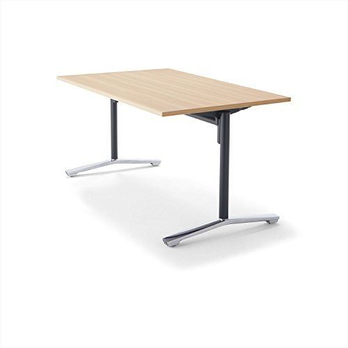 【精神的な統合無料】 コクヨ 会議時刻表 DAYS OFFICE flip top XY-TFT158FPMC1 幅150×奥ぶかさ80糎 天板グレインドナチュラル/脚ポリッシュ