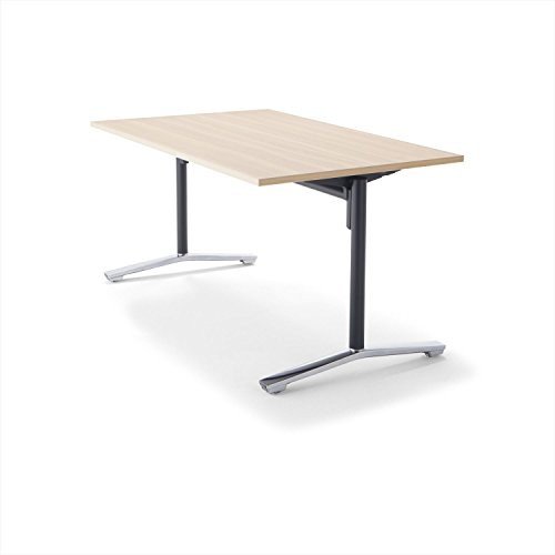 【精神的な統合無料】 コクヨ 会議時刻表 DAYS OFFICE flip top XY-TFT158FPMC0 幅150×奥ぶかさ80糎 天板白いこと自然的/脚ポリッシュ