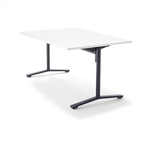 【精神的な統合無料】 コクヨ 会合速見表 DAYS OFFICE flip top XY-TFT159FE6AMCW 幅150×奥ふかさ90糎 天板グレインドホワイト/脚黒いこと その他-オフィス家具