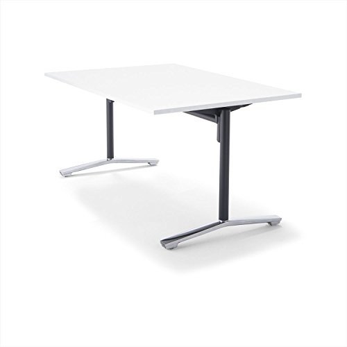 【精神的な統合無料】 コクヨ 会議時刻表 DAYS OFFICE flip top XY-TFT159FPMCW 幅150×奥ぶかさ90糎 天板グレインドホワイト/脚ポリッシュ
