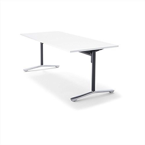 【精神的な統合無料】 コクヨ 会議時刻表 DAYS OFFICE flip top XY-TFT188FPMCW 幅180×奥ぶかさ80糎 天板グレインドホワイト/脚ポリッシュ