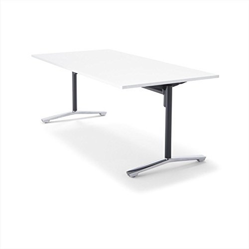 【精神的な統合無料】 コクヨ 会議時刻表 DAYS OFFICE flip top XY-TFT189FPMCW 幅180×奥ぶかさ90糎 天板グレインドホワイト/脚ポリッシュ