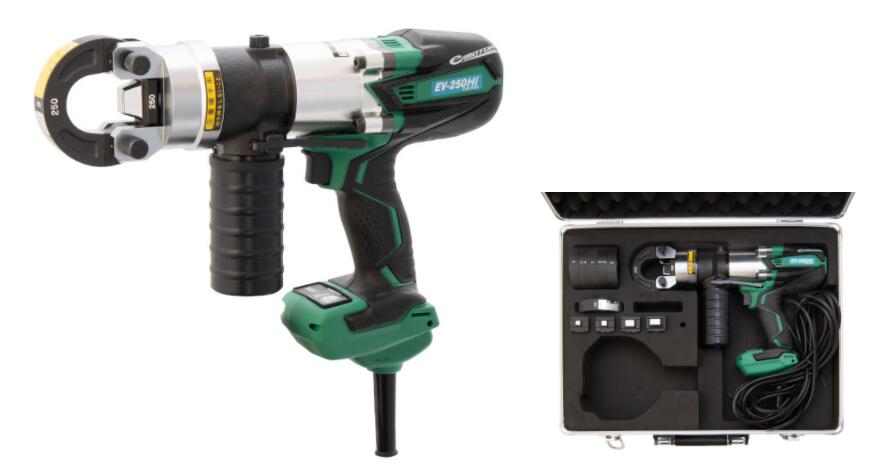 ●サボテン（CACTUS）電動油圧式圧着手道具 EV-250Hi（14-200） 圧着ダイス型14-200付