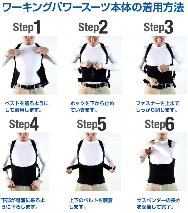 楽天市場 作業アシストウェア ワーキングパワースーツ Working Power Suit Kitora キトラ 男女兼用 ベスト 上部のみ単品 腰痛軽減 腰痛対策 作業補助 中腰作業アシスト 腰サポート メッシュ素材 ブラック エース工具