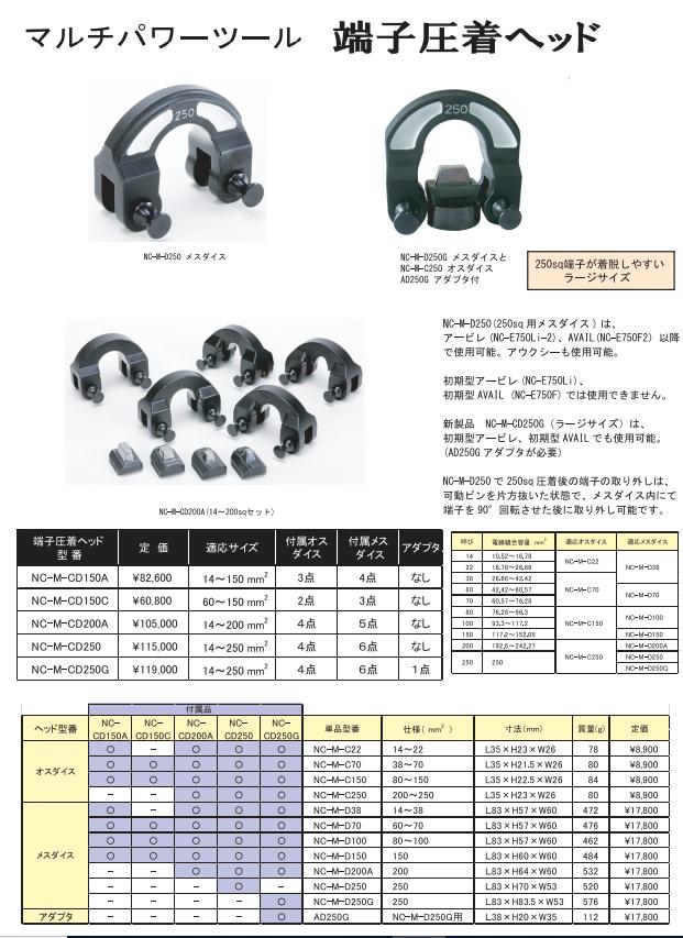 男女兼用 カジュアルウェア 西田 マルチ圧着メスダイス NC-M-D150 - 通販 - www.certificazionece.it