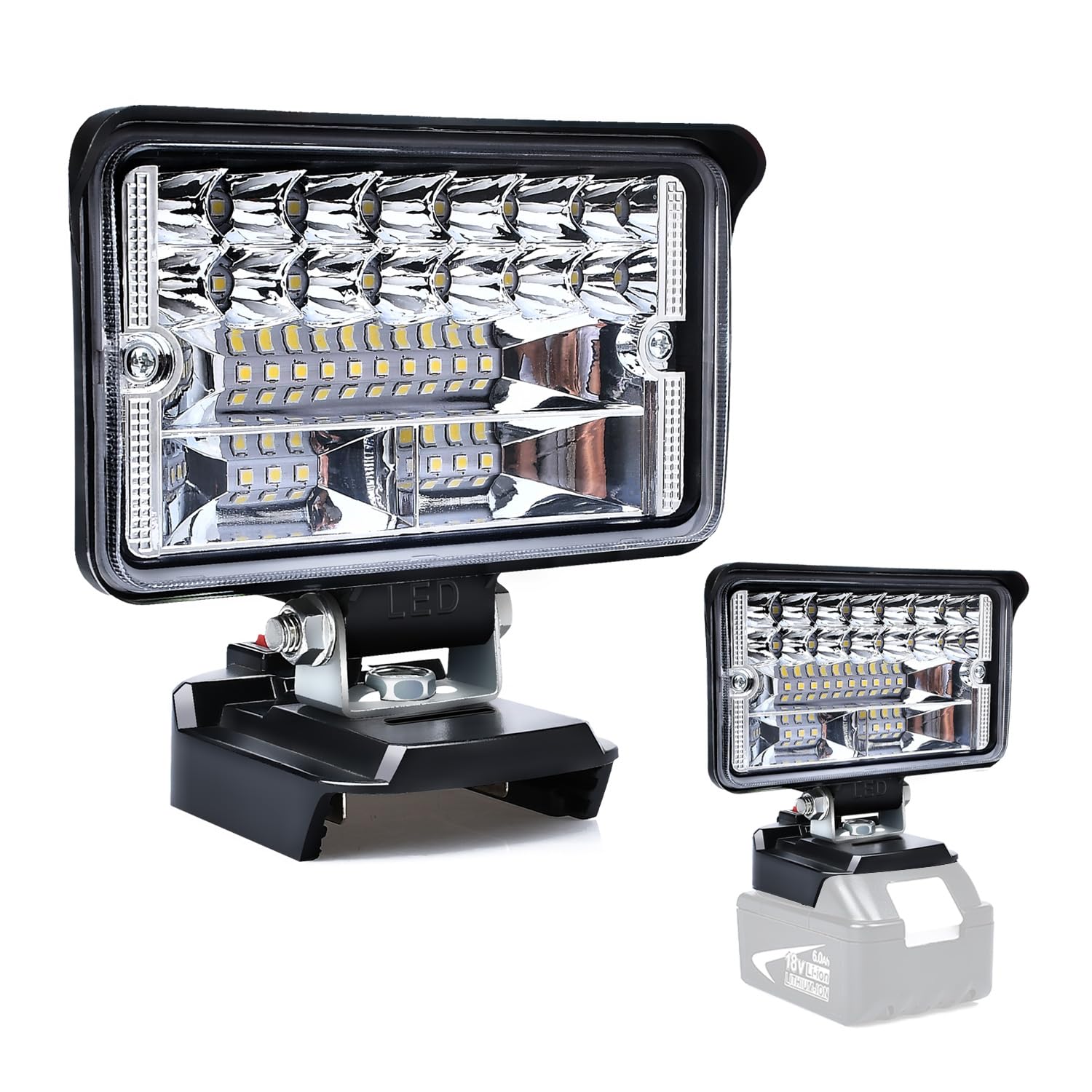 楽天市場】led投光器 投光器 led 充電式 作業灯 100ｗ 20000mAh IP65