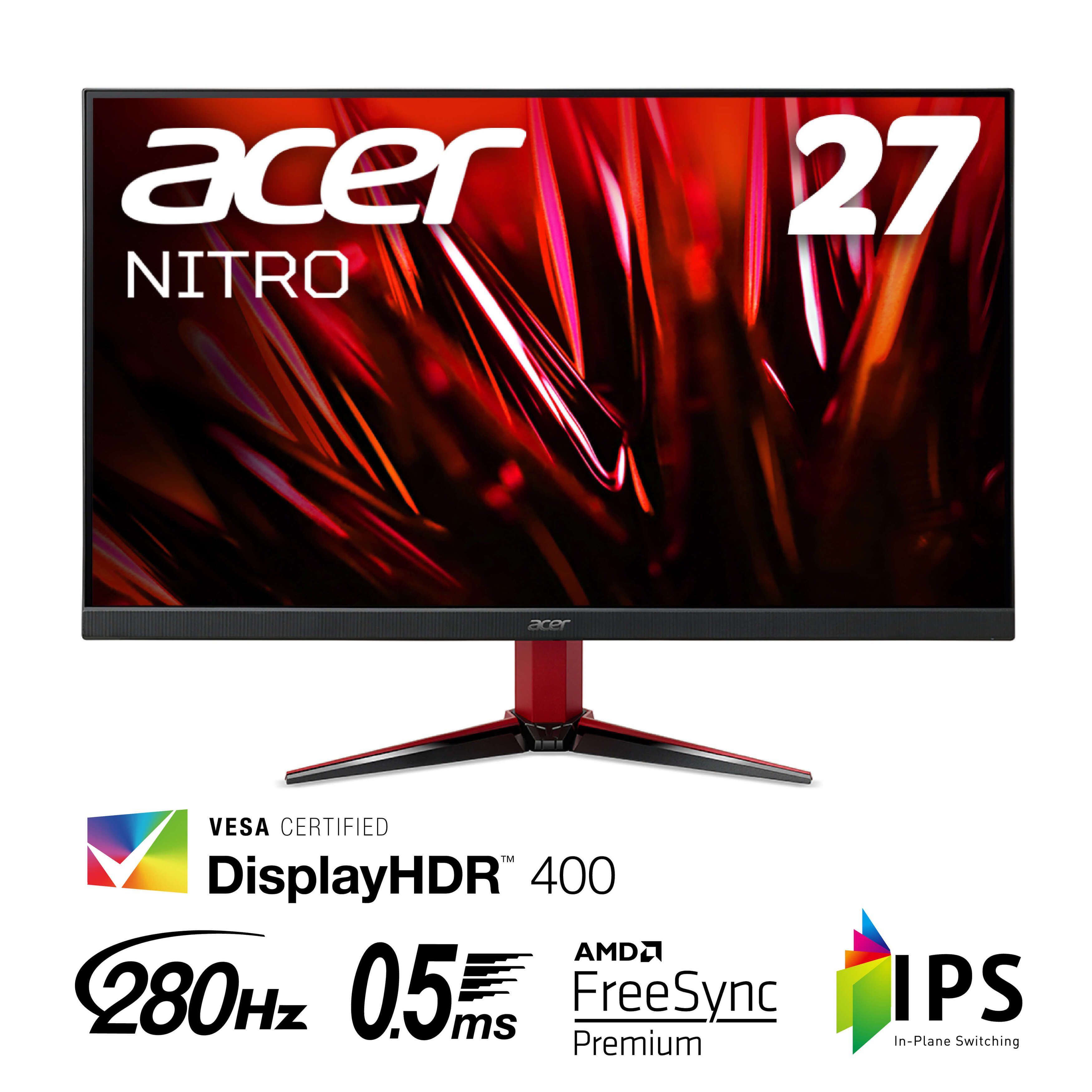 Acer堅苦しさ ゲーミングモニター Nitro 27in 盛りだくさん固定ディスク IPS 240サイクル 280サイクル 0.5ms（GTG, Min.） sRGB 99％ HDMI2.0 FreeSync Premium HDR400 3年引き受ける VG271Zbmiipx