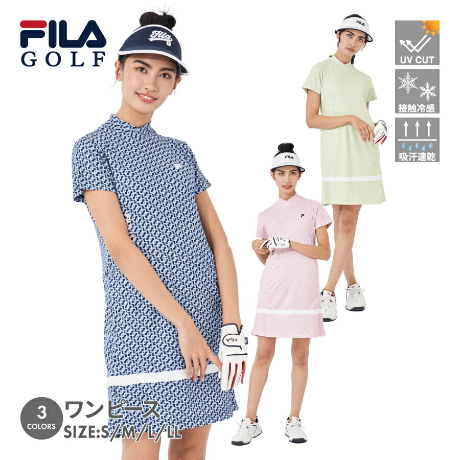 楽天市場】レディース ゴルフウェア ワンピース モックネック