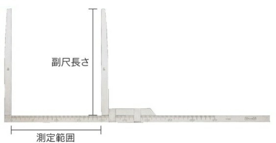 ステンレスはさみ尺 TCS-45 45cm 26cm