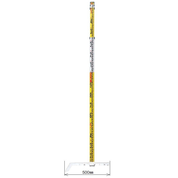 【楽天市場】MYZOX マイゾックス 下水管スタッフ 5m4段 SWG-54 全縮寸法1360mm 重量2.7kg 【管底高計測 測量 土木
