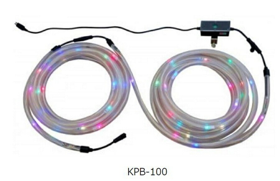 キタムラ産業 マルチカラフルチューブ KPB-100 フルカラー２４個ＬＥＤ （LEDチューブ2本・制御ボックスセット）｜現場監督