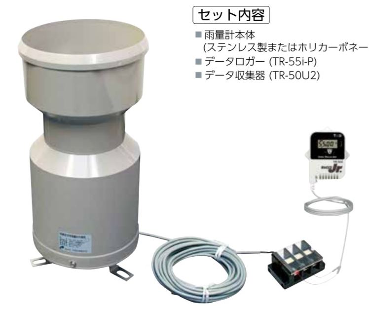 楽天市場 安藤計器 転倒ます型雨量計 ポリカーボネート製転倒ます型雨量計 ５ ３４ｒｌ一般品 データロガーｔｒ ５５ｉ ｐセット 現場監督